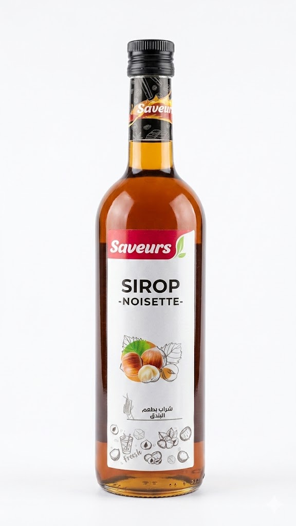 SIROP SAVEURS NOISETTE 750 ML