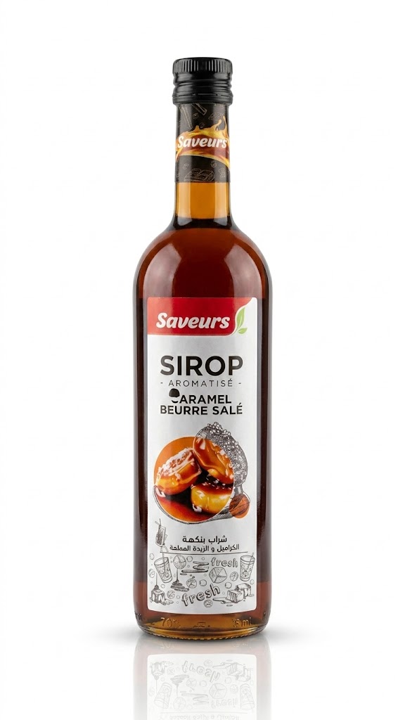 SIROP SAVEURS CARAMEL BEURRE SALE 750 ML