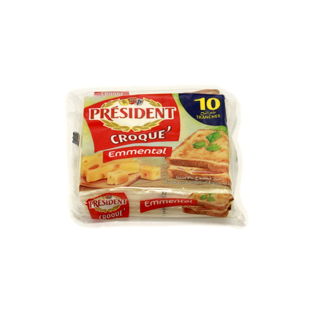 TRANCHETTE CROQUE EMMENTAL 10T PRESIDENT *14P