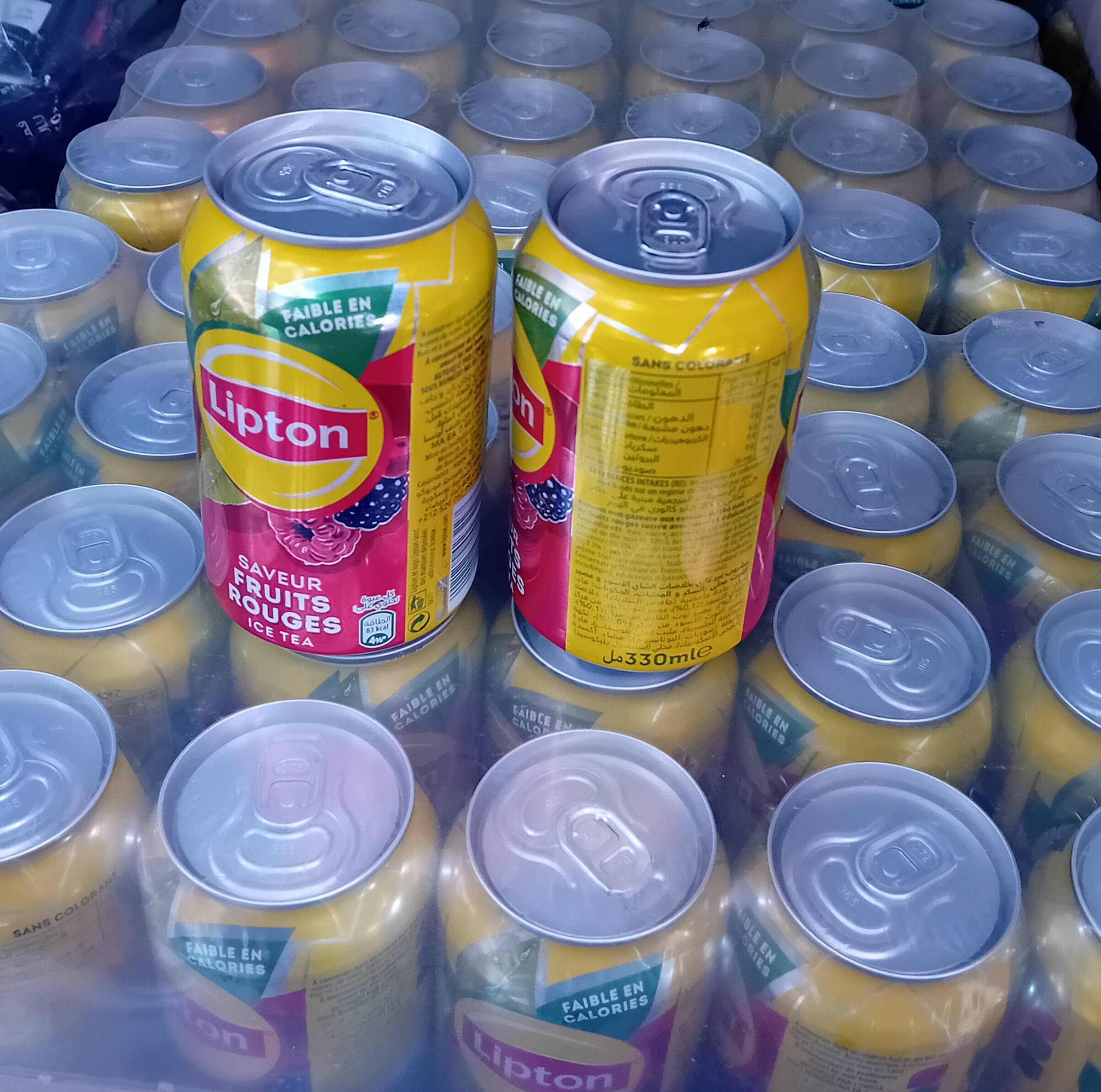 LIPTON ICE TEA FRUITS ROUGES · Carton ×24 canettes 33cL