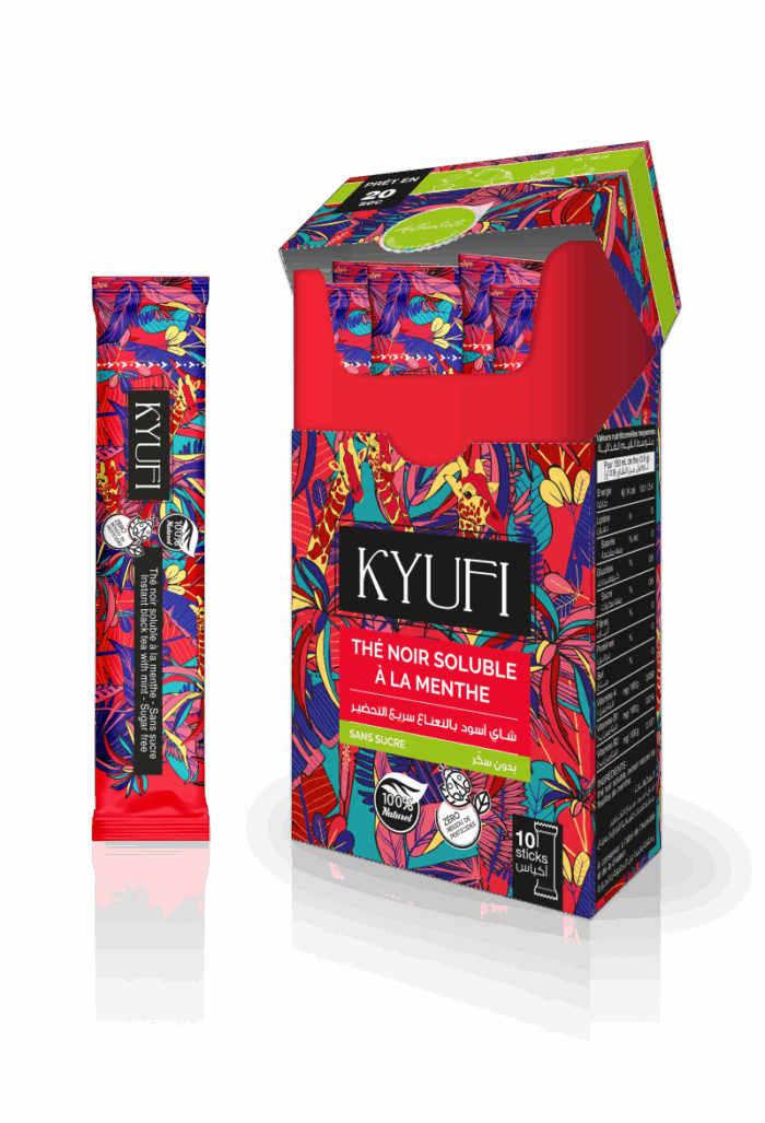 THE NOIR A LA MENTHE 9G KYUFI SANS SUCRE*12