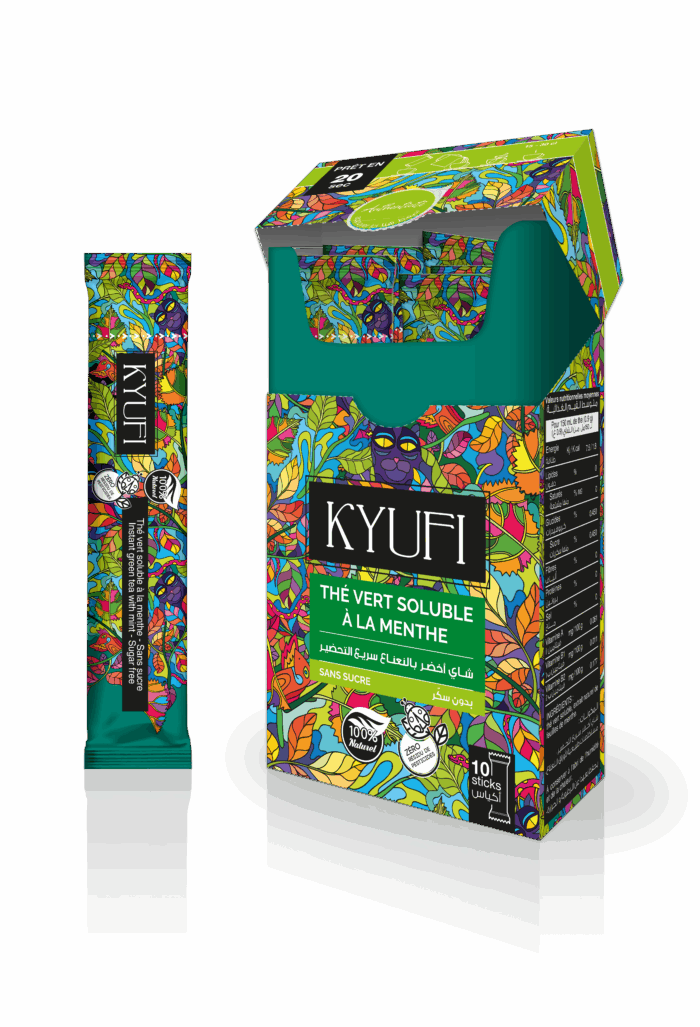 THE VERT A LA MENTHE  KYUFI 9G SANS SUCRE*12