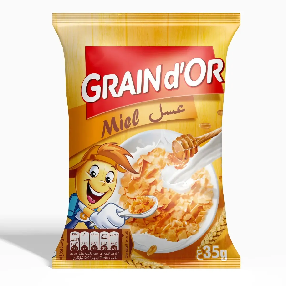 GRAIN D'OR NATURE/CHO/MIEL/BISCUIT 35G
