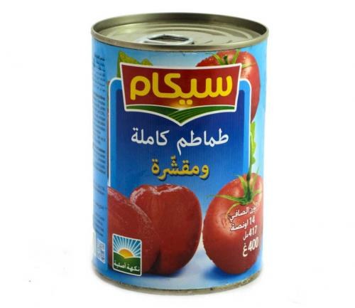 TOMATE PELEE ENTIERE SICAM 400GR*ZRP